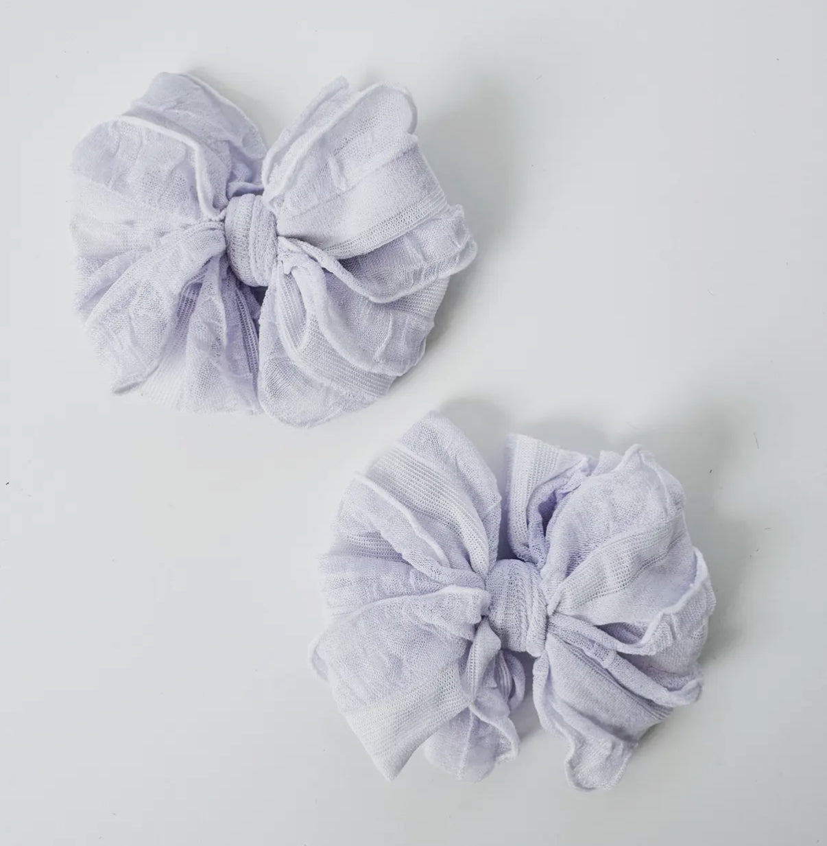 Ruffle Bows Clip Set