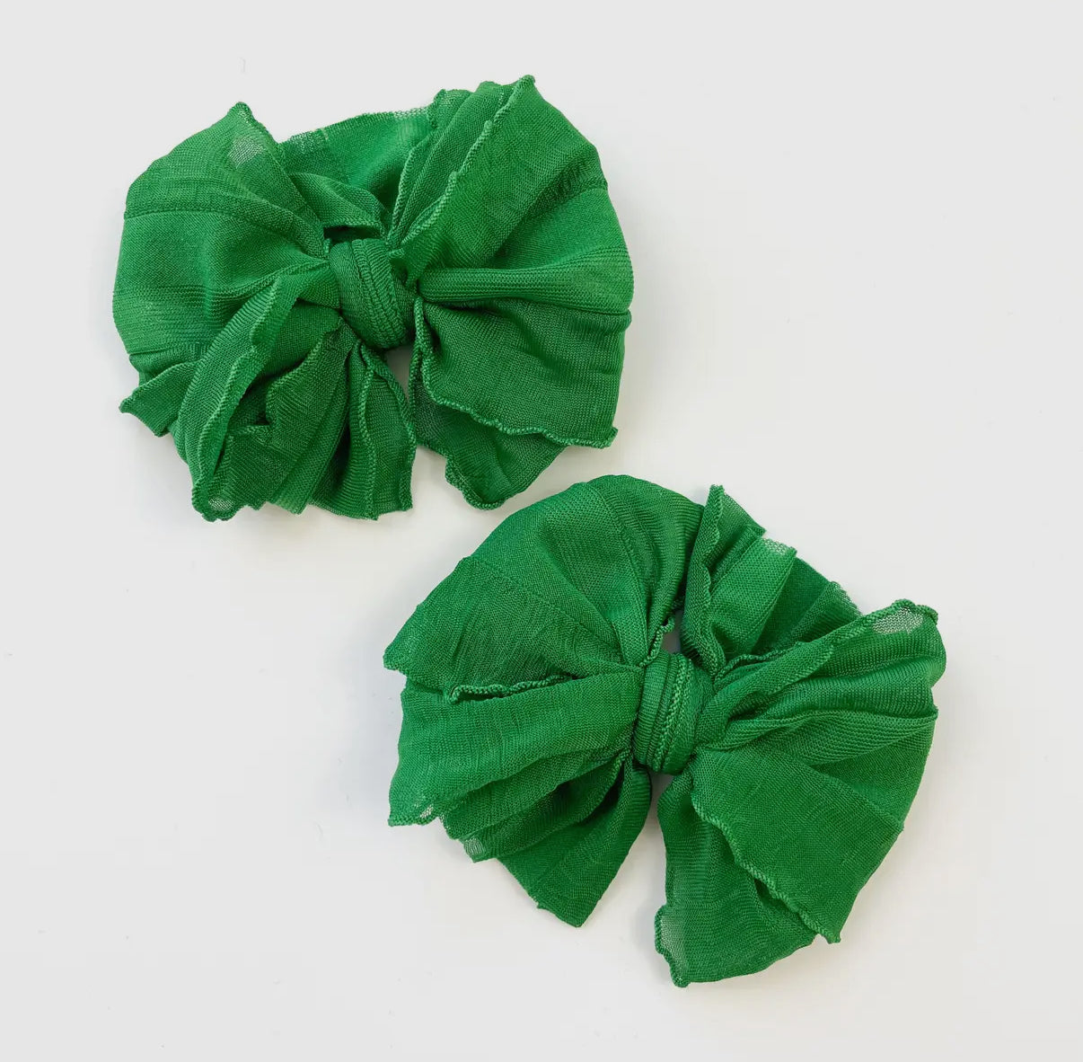 Ruffle Bows Clip Set
