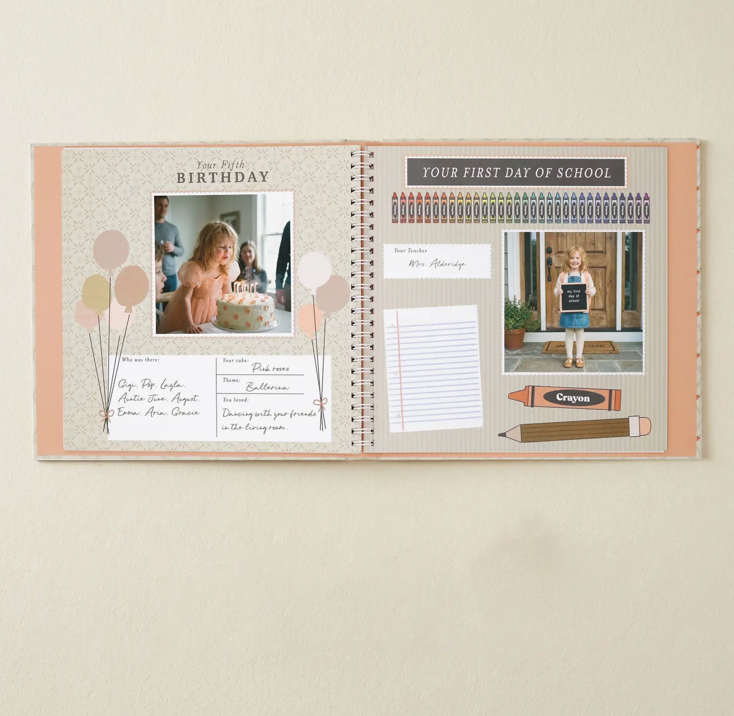 Cottage Garden Baby Memory Book