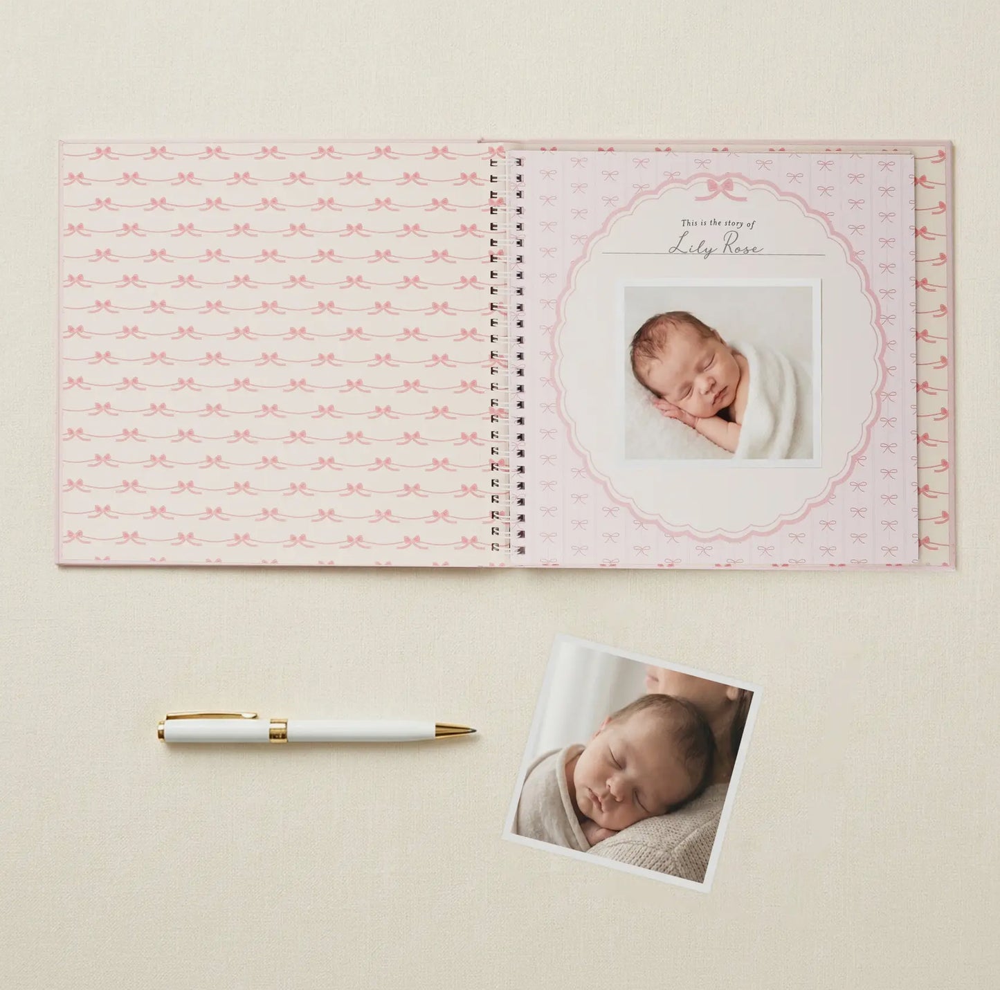 Bowkissed Blush Baby Memory Book