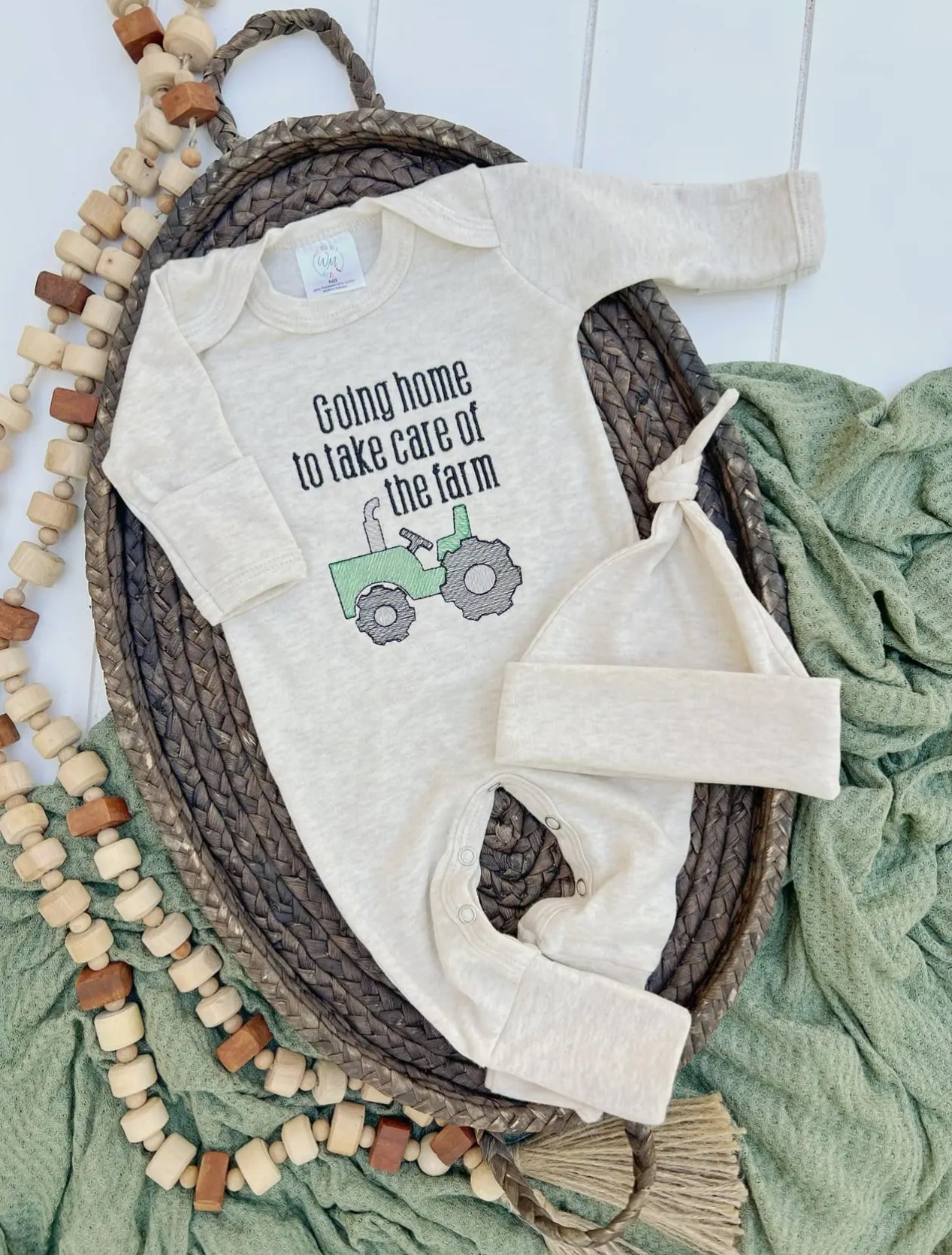 Going Home To Take Care of the Farm Baby Outfit