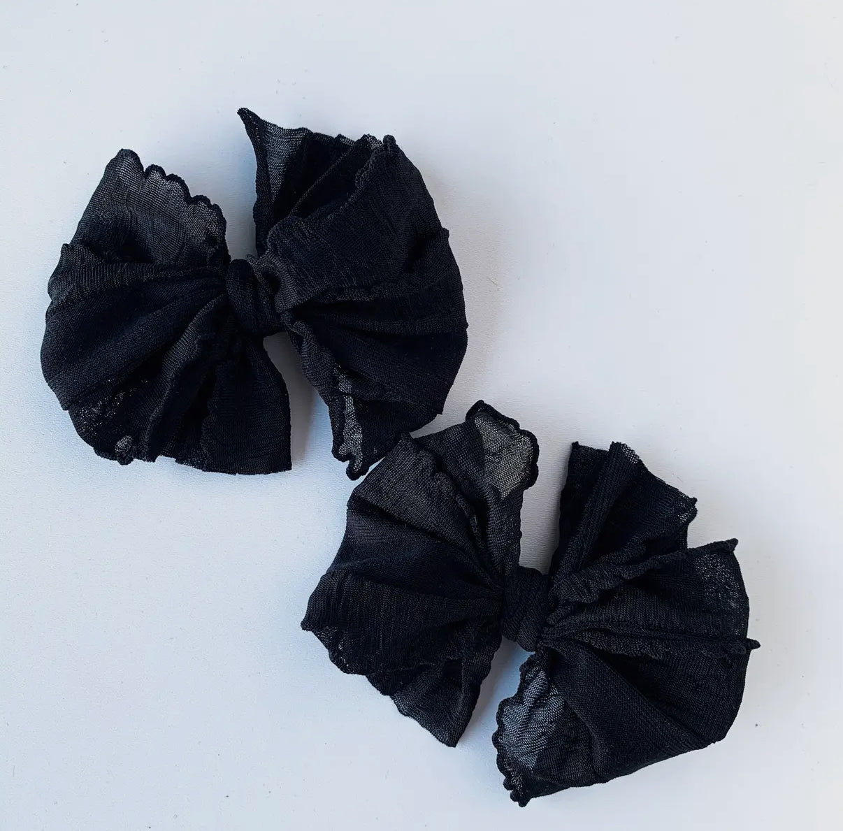 Ruffle Bows Clip Set