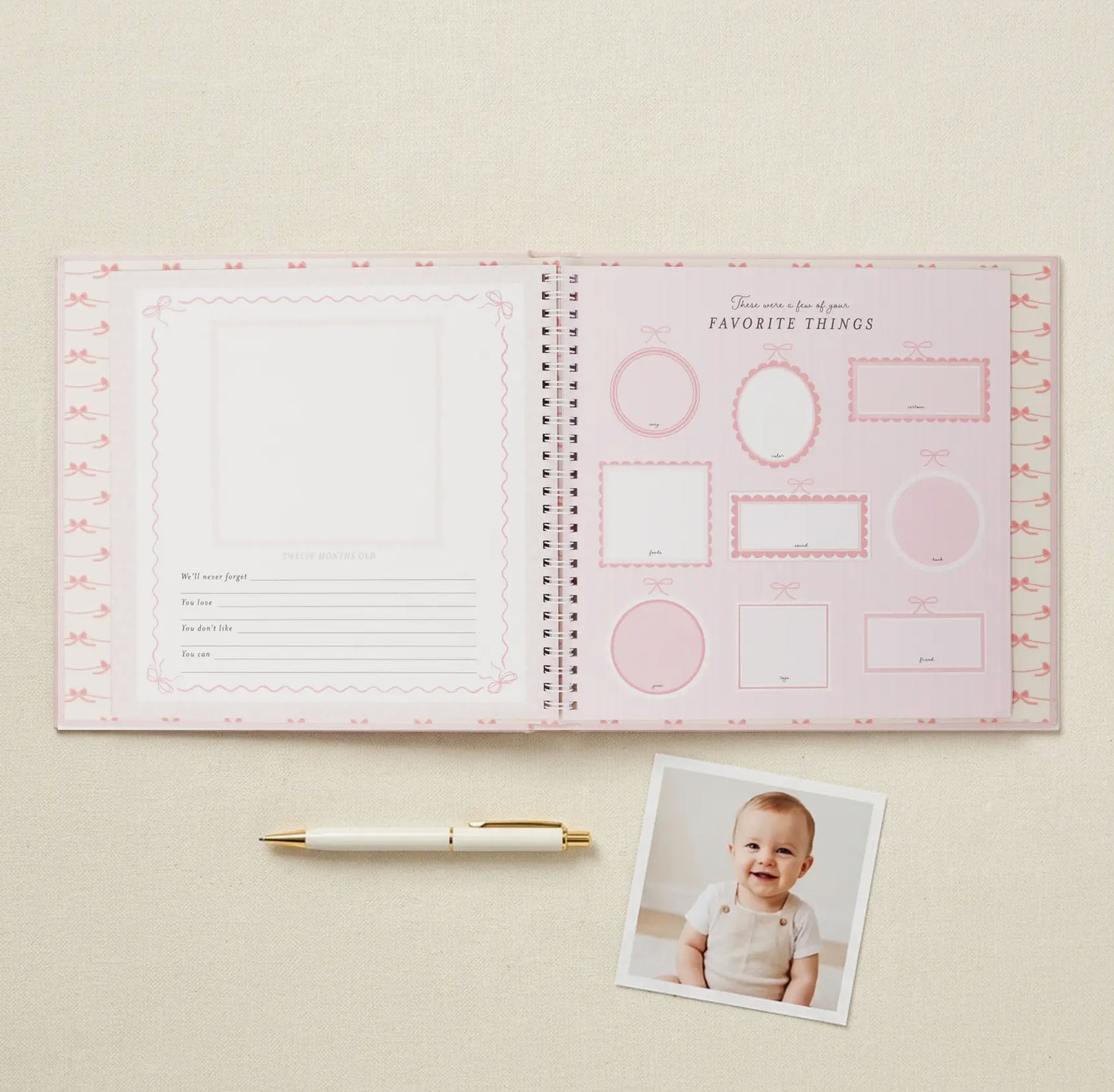 Bowkissed Blush Baby Memory Book