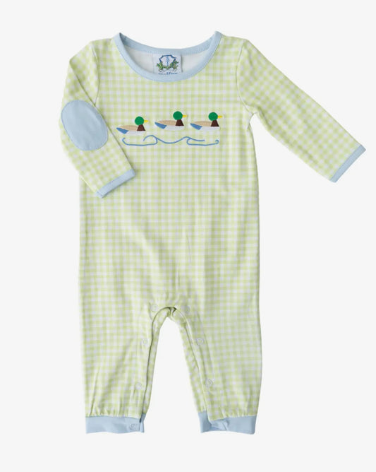 Mallard Embroidered Boys Romper