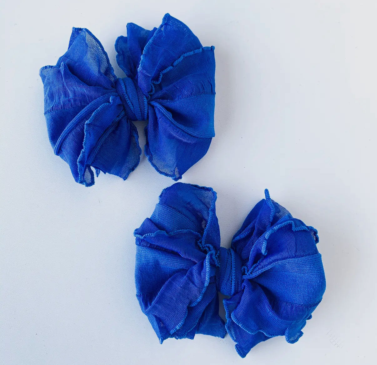 Ruffle Bows Clip Set