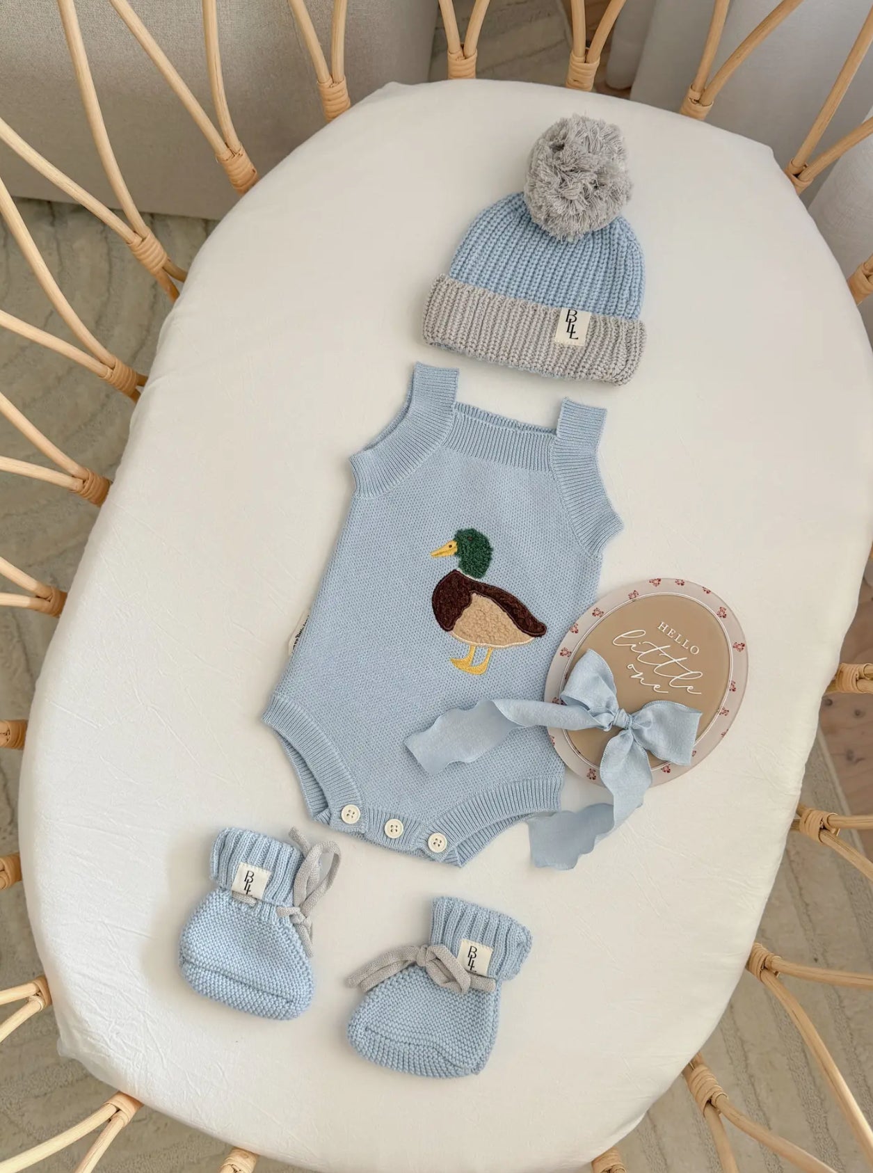 Little Mallard Knit Romper