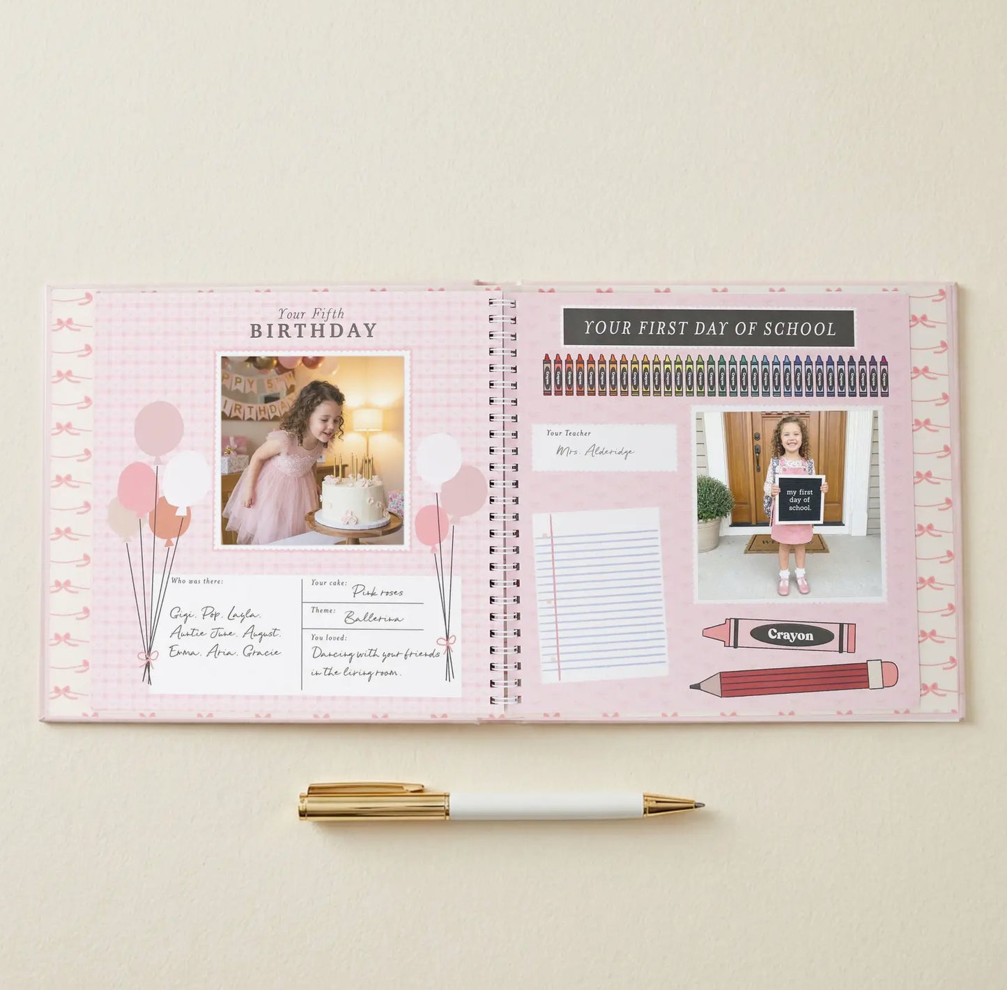 Bowkissed Blush Baby Memory Book