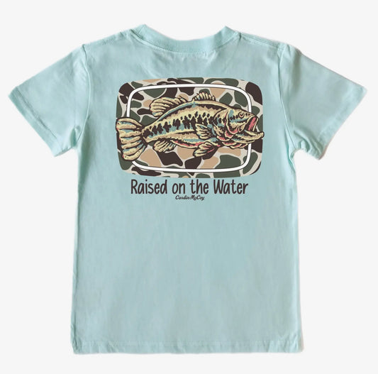 Kids' Raised On the Water Fish Short-Sleeve Tee