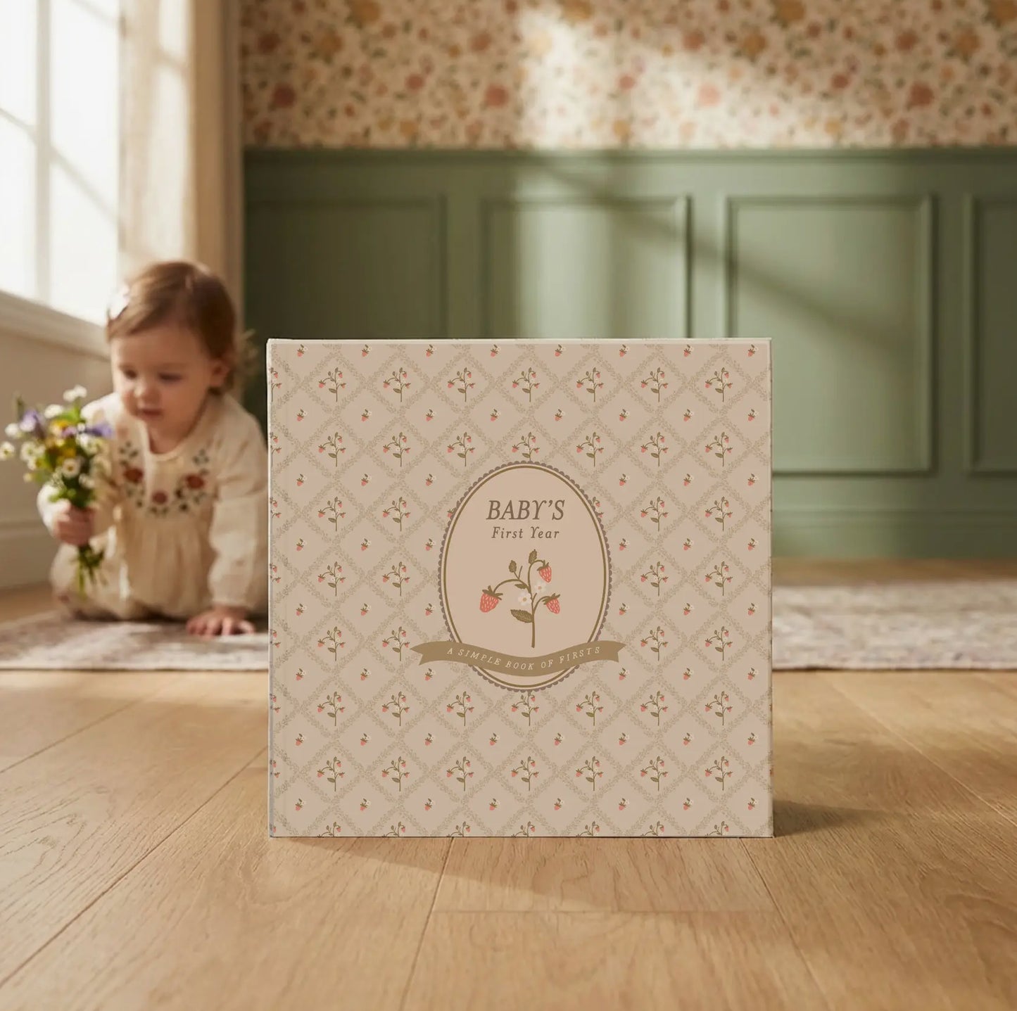Cottage Garden Baby Memory Book