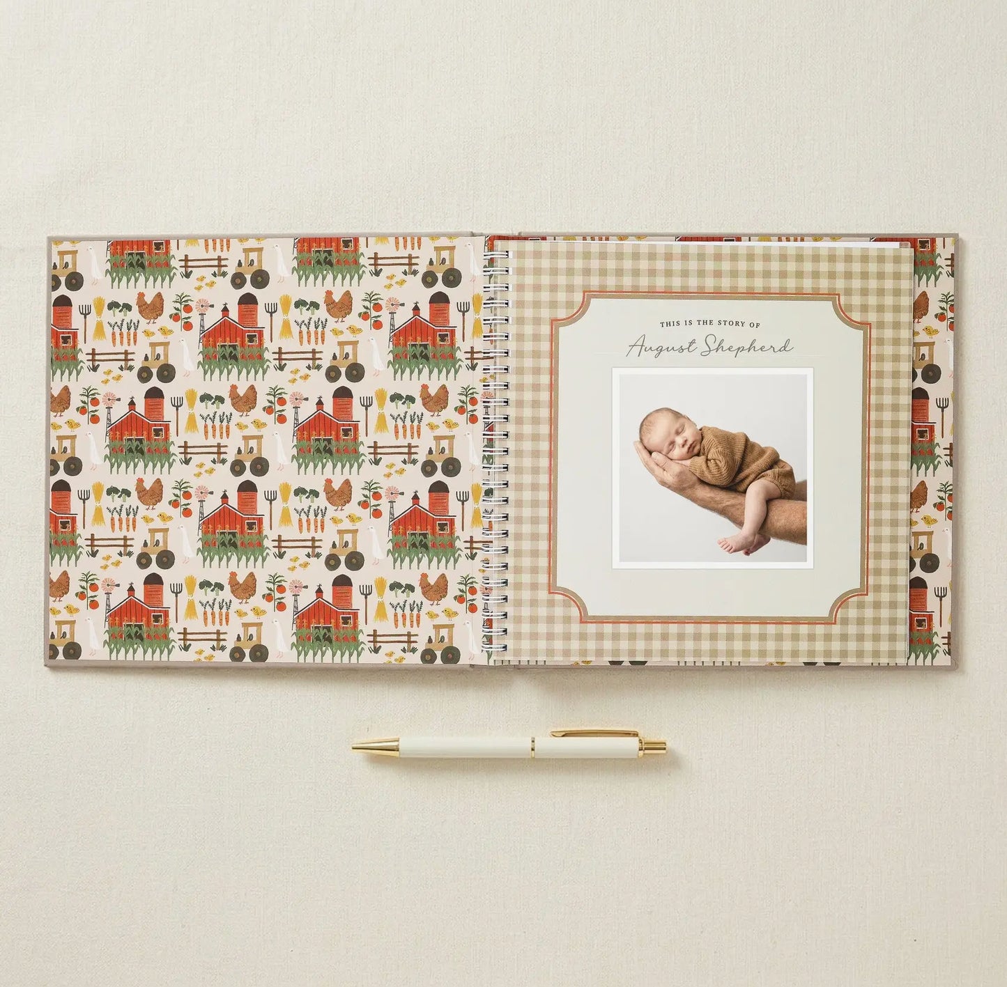 Little Farmer Baby Memory Book