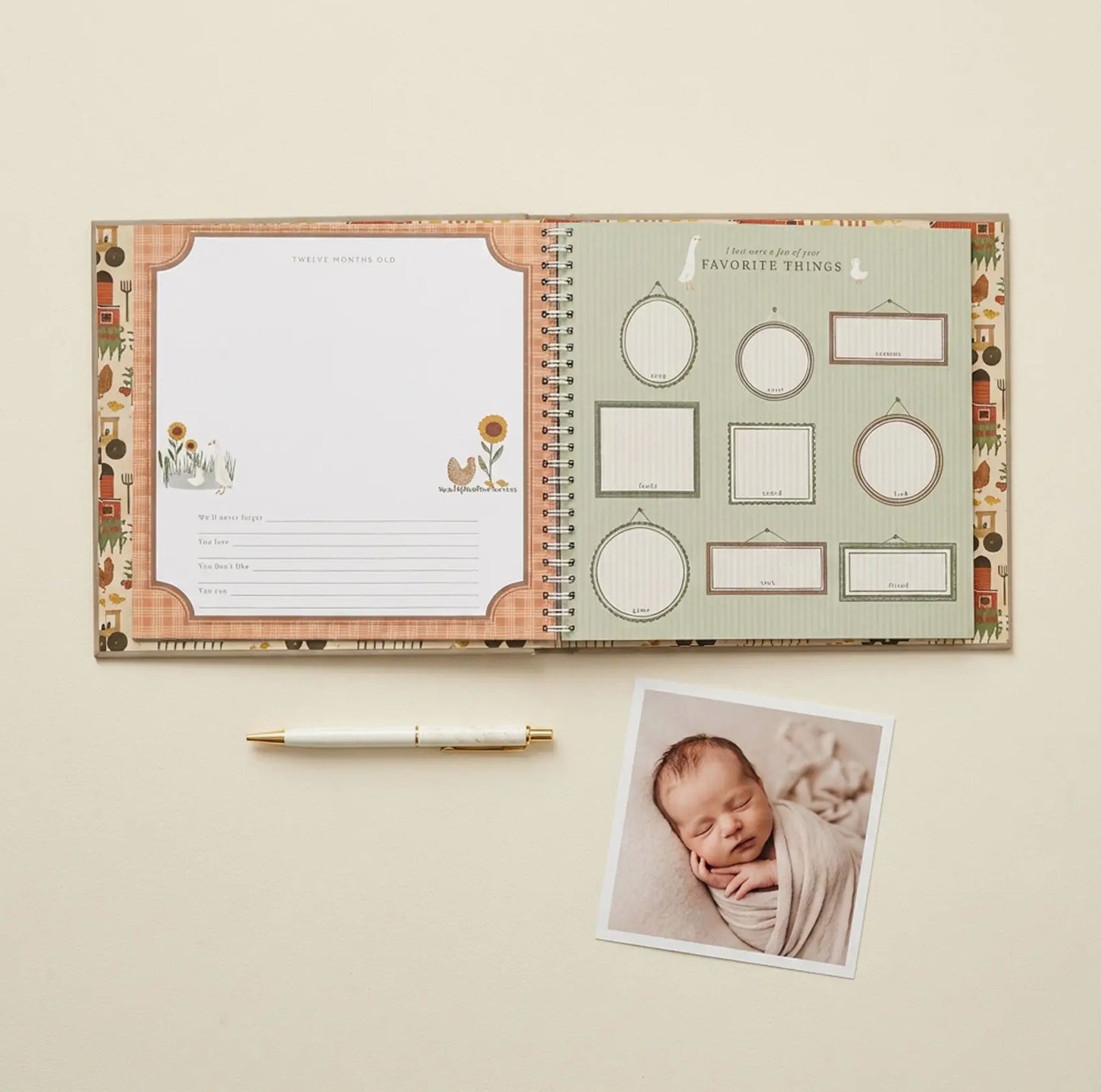 Little Farmer Baby Memory Book
