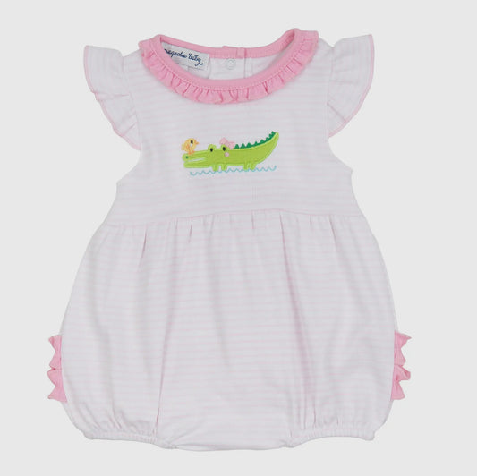 Bayou Babies Applique Bubble - Pink