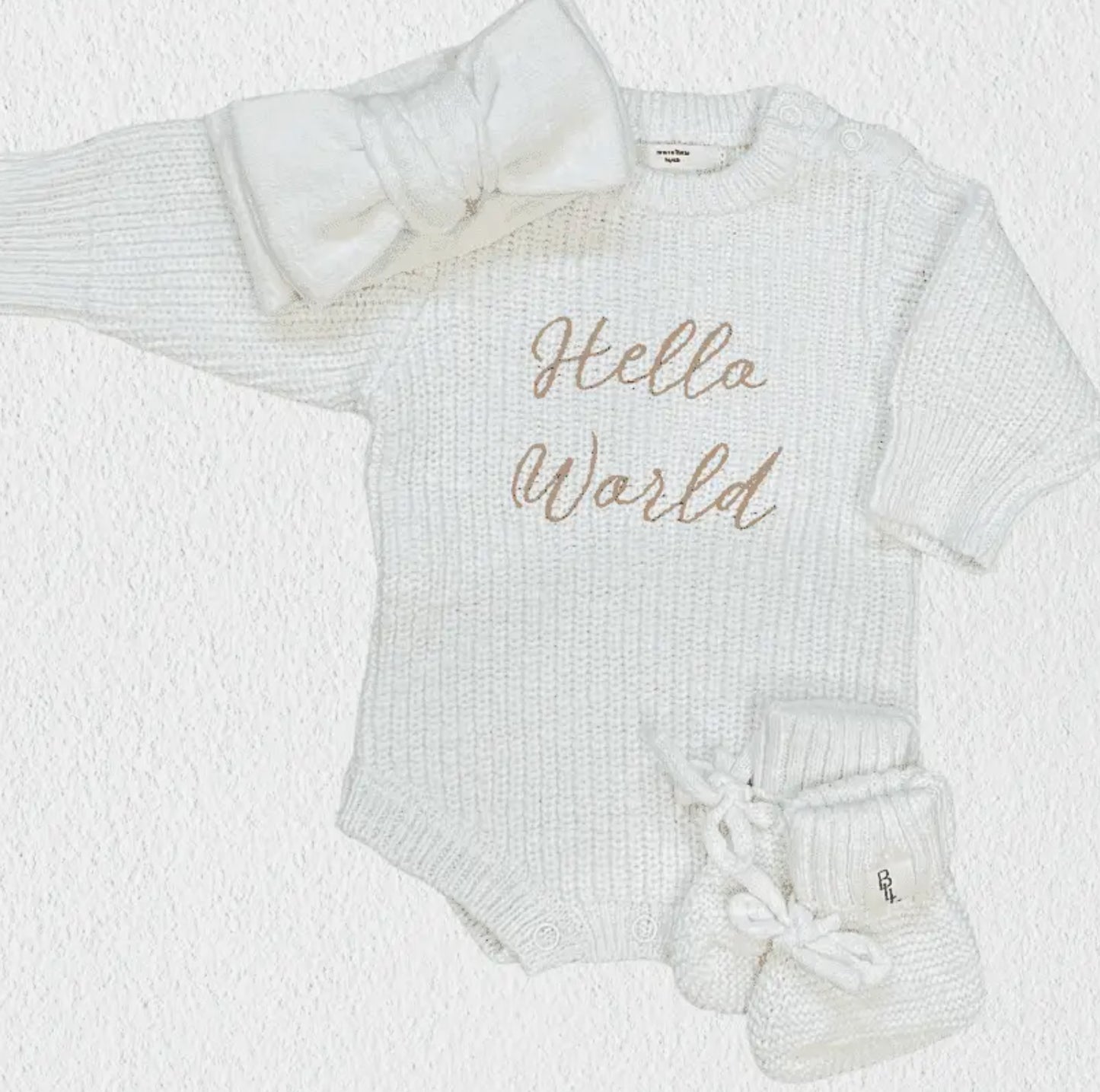 Hello World Coming Home Romper