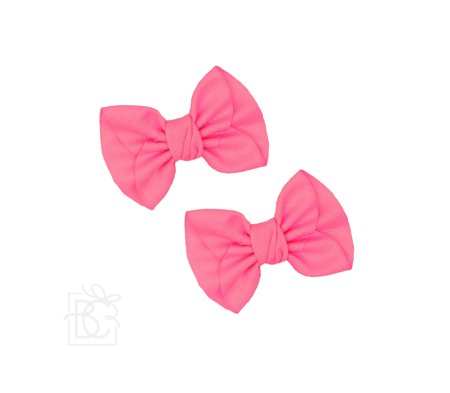 2 MINI ANNE BOWS W/CLIP: WHITE