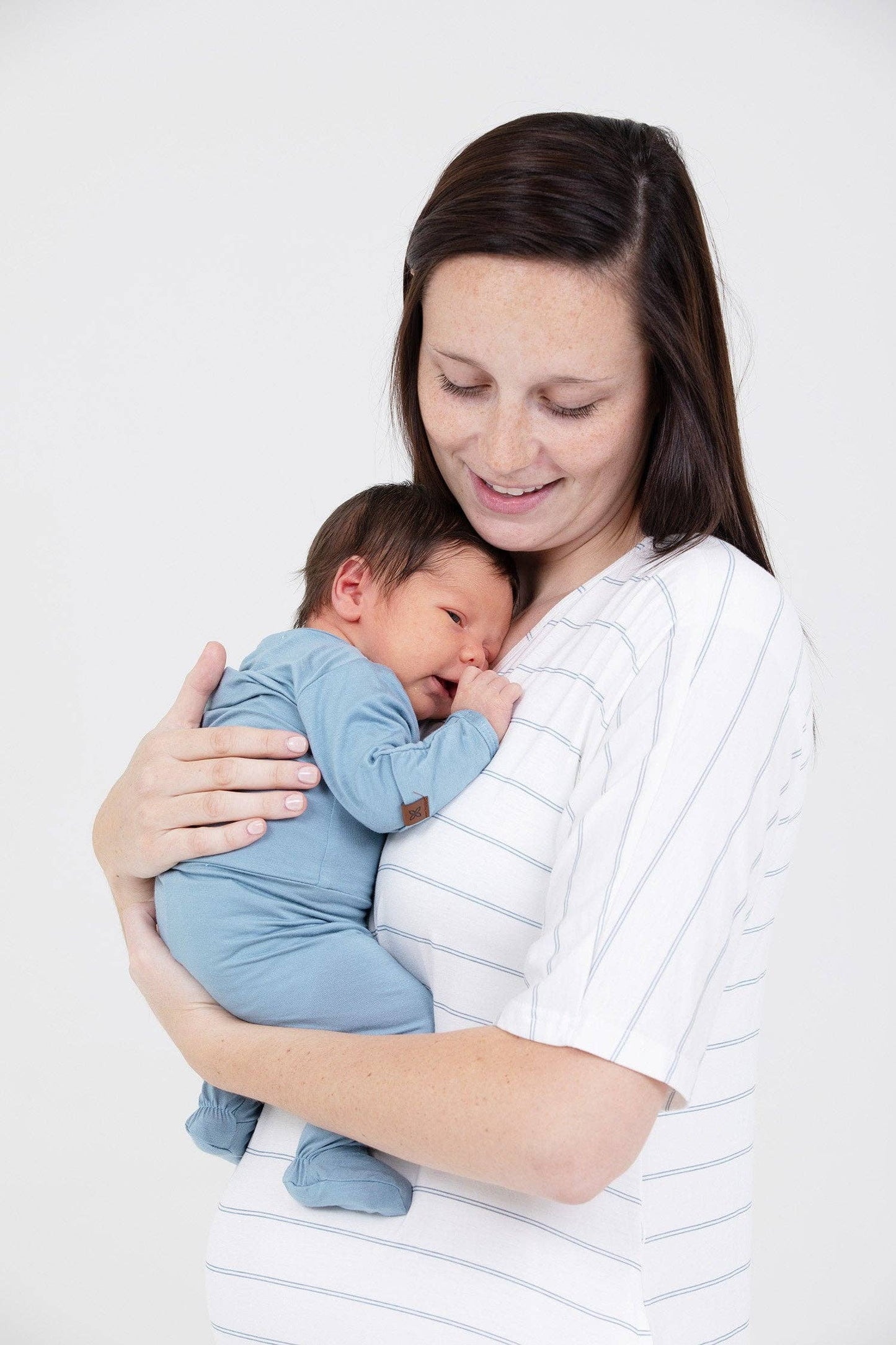 WOMENS GOWN: STRIPED ROSE