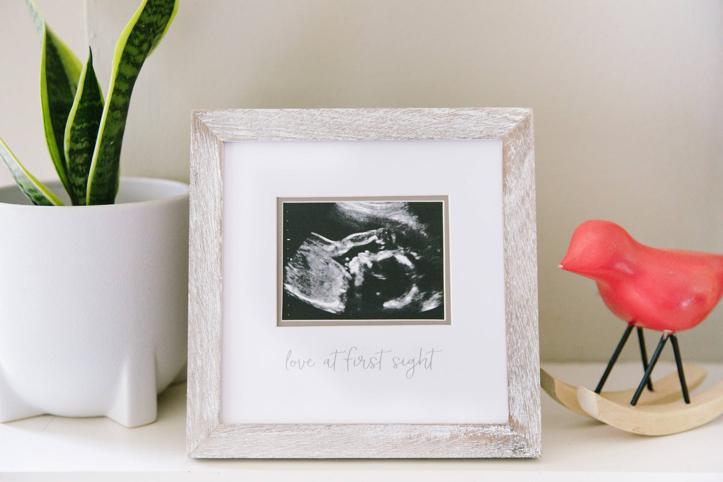 Rustic Sonogram Photo Frame