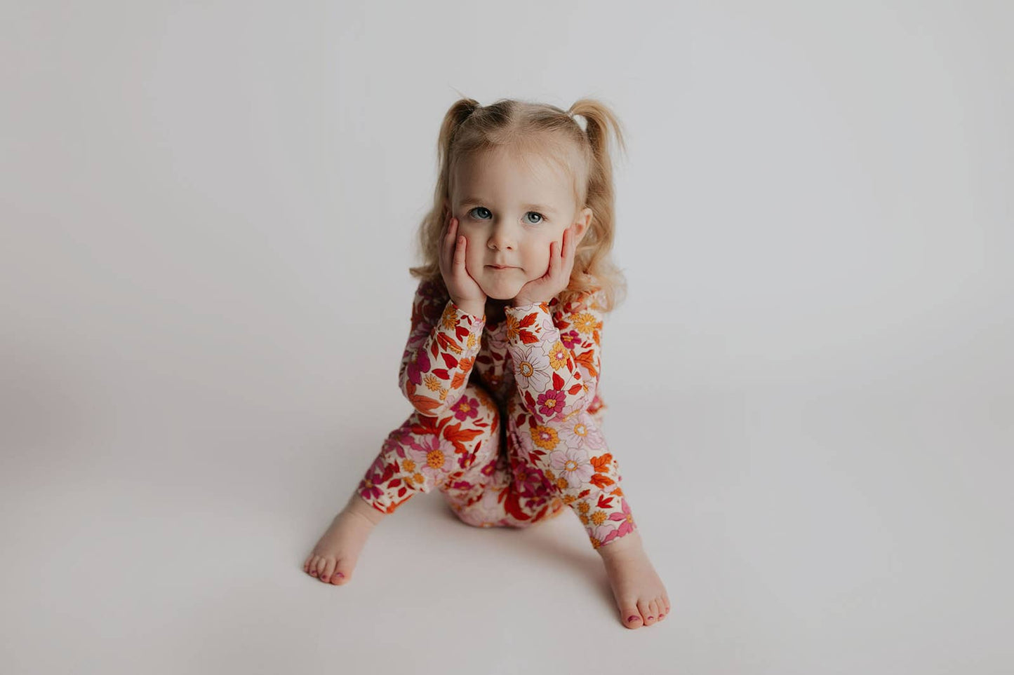 Wild Child Flower Jammies Kids Pjs & Lougewear: Newborn - 3 Montths