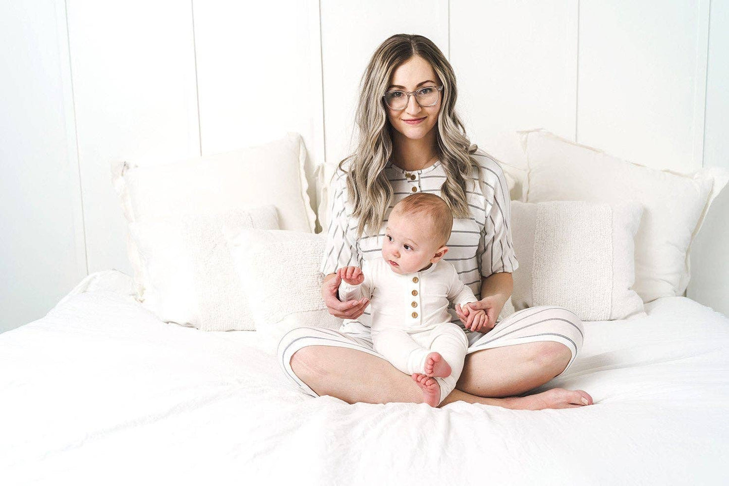 WOMENS GOWN: STRIPED ONYX