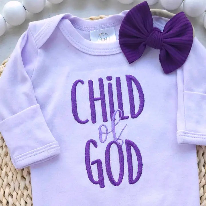 Child Of God Romper and Bow