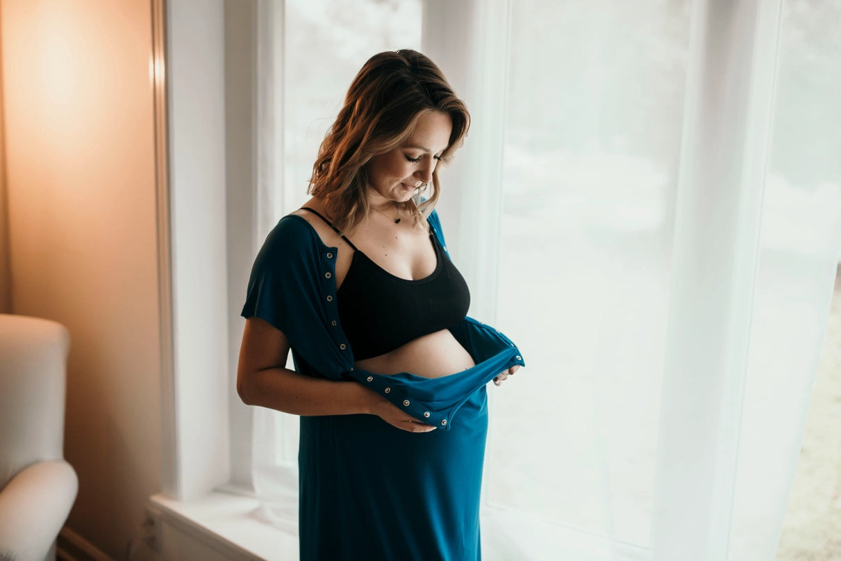 Mommy Labor, Delivery, and Nursing Gown