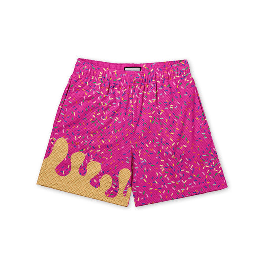 Baseball Ice Cream Drip Shorts