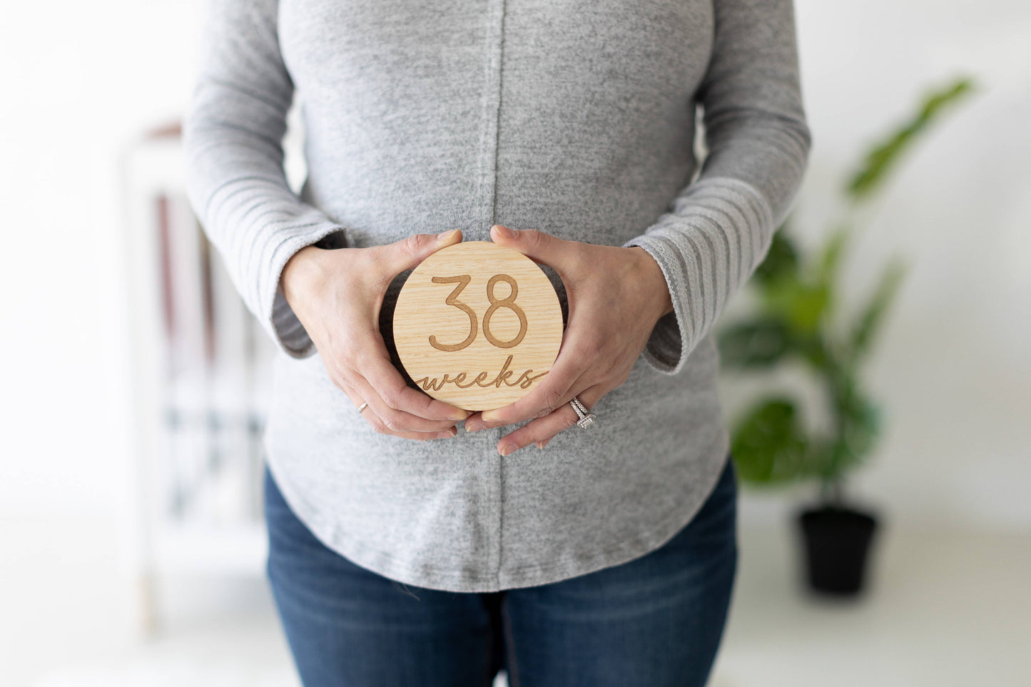 Pregnancy Journey Wooden Weekly Milestone Markers