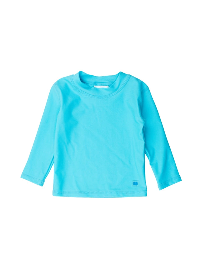 Bright Aqua Long Sleeve Rash Guard