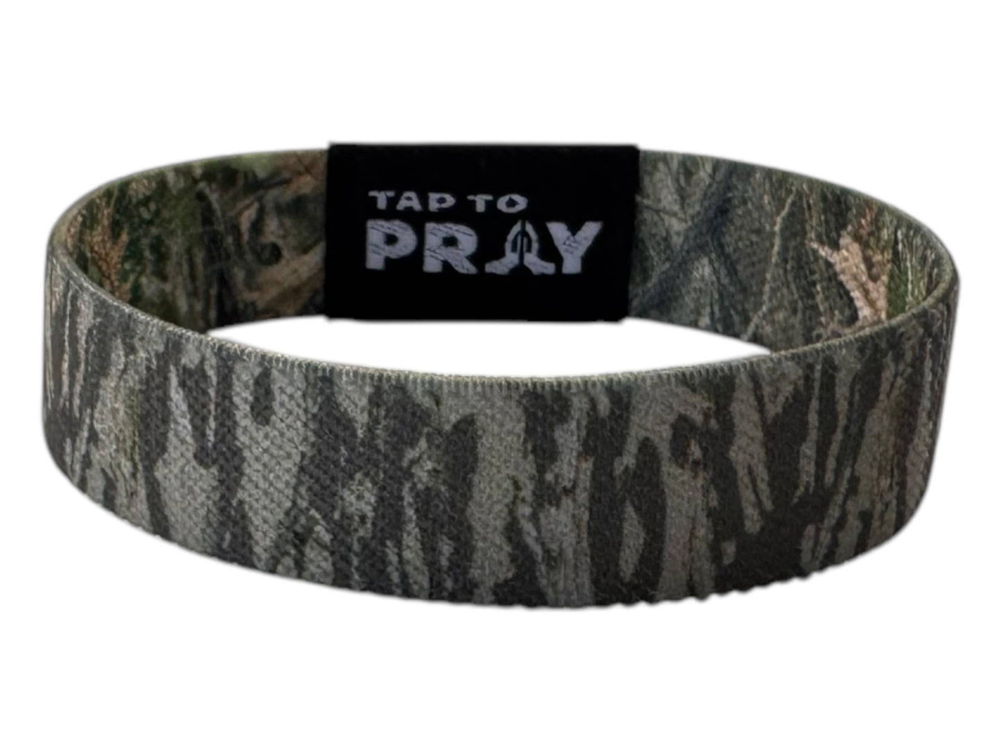Tap To Pray™ Wristbands - Forest & Tree Bark Camo: Forest Camo / Tree Bark Camo