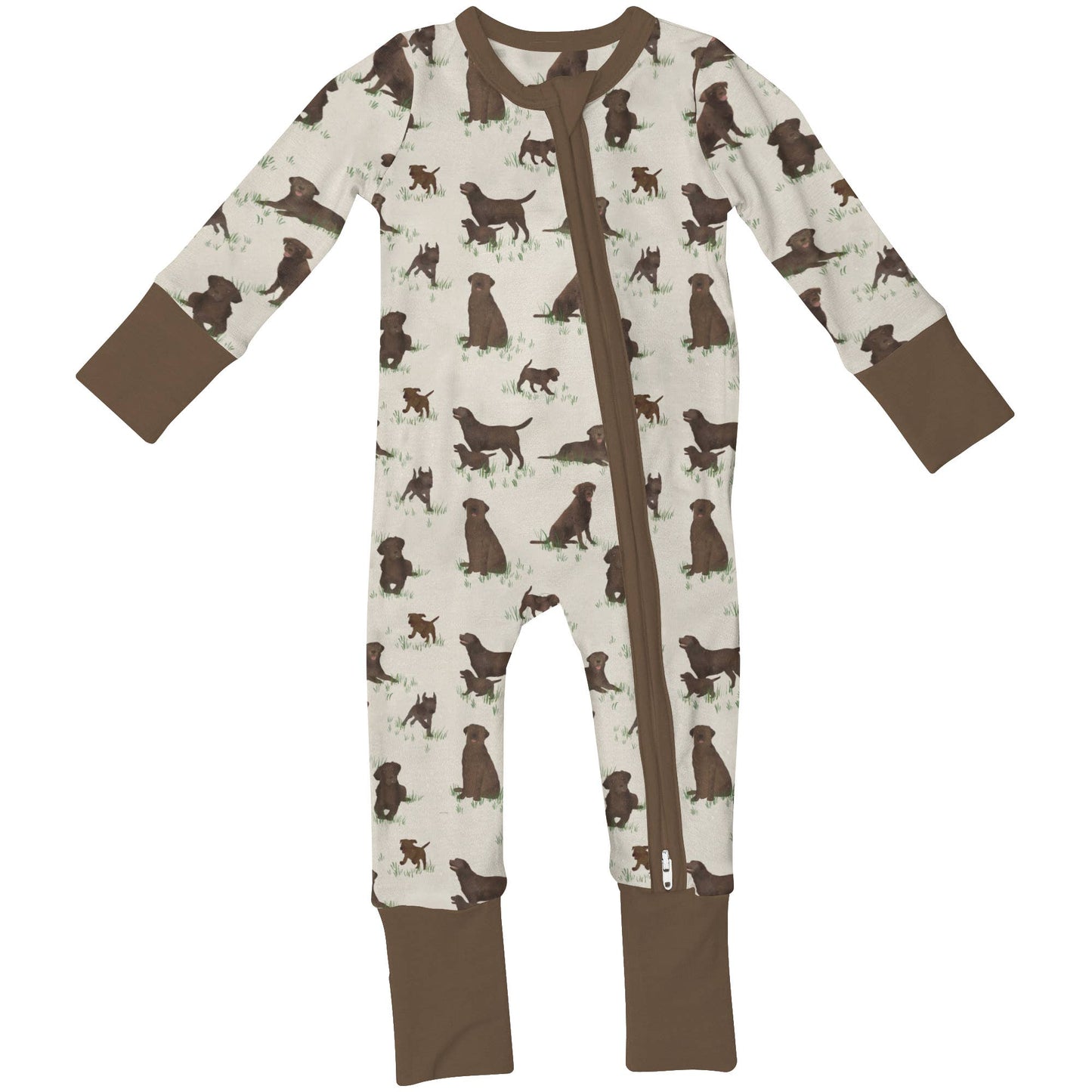 Labrador Dogs Long Sleeve Zip PJ