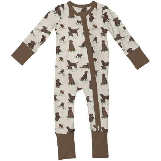 Labrador Dogs Long Sleeve Zip PJ