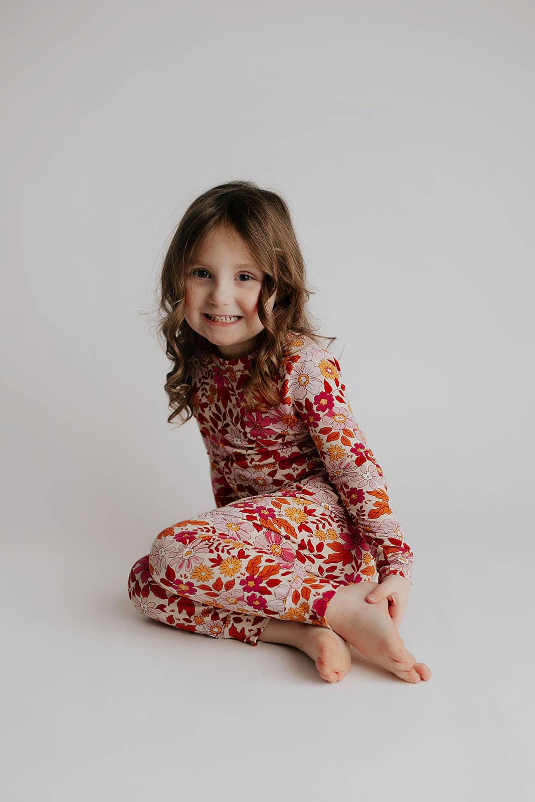 Wild Child Flower Jammies Kids Pjs & Lougewear: Newborn - 3 Montths