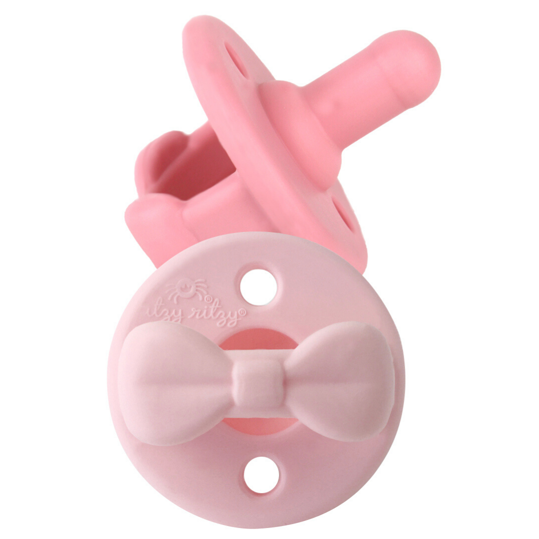 Sweetie Soother™ Pacifier Sets (2-pack): Toast + Buttercream Braids