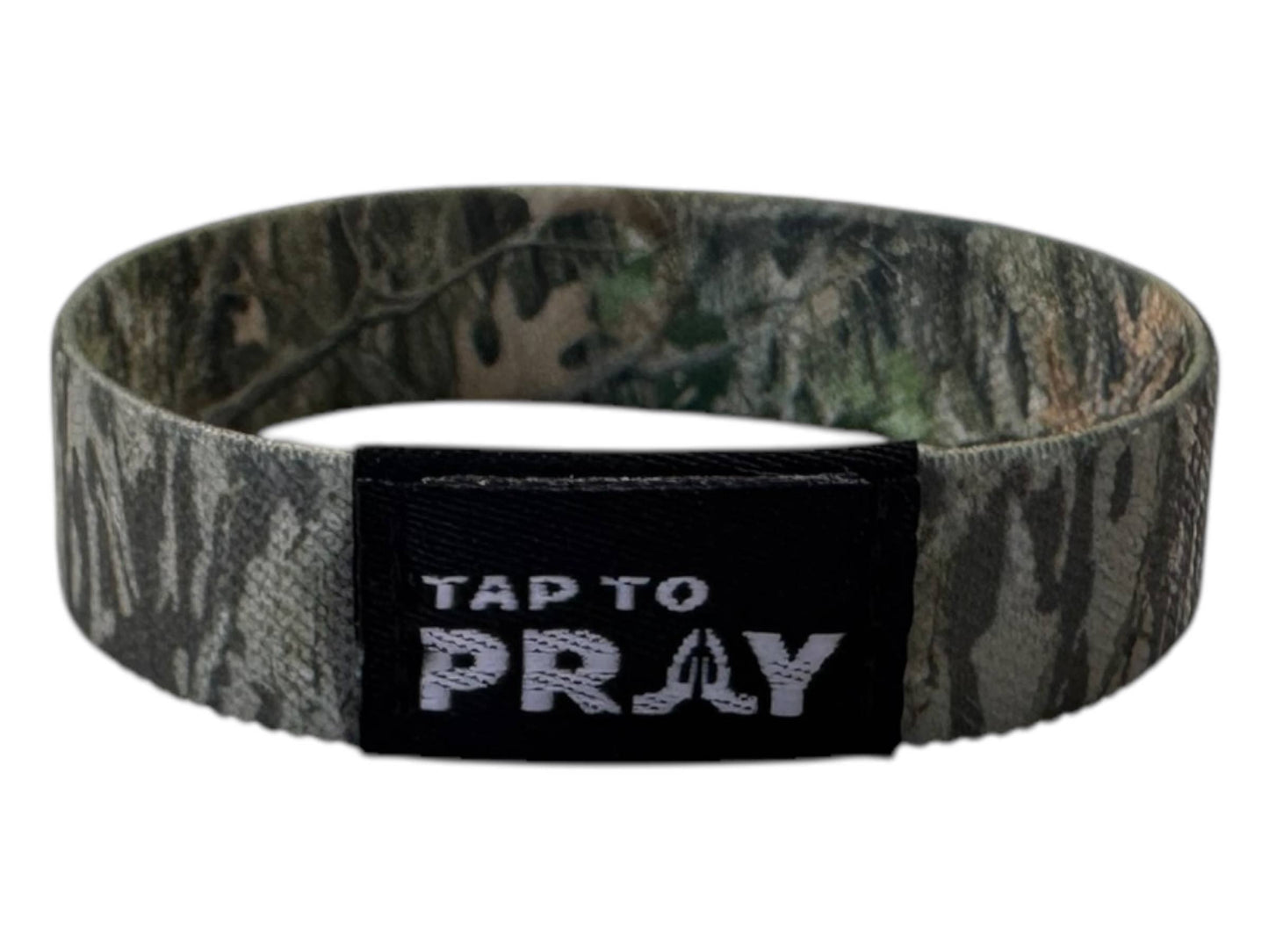 Tap To Pray™ Wristbands - Forest & Tree Bark Camo: Forest Camo / Tree Bark Camo