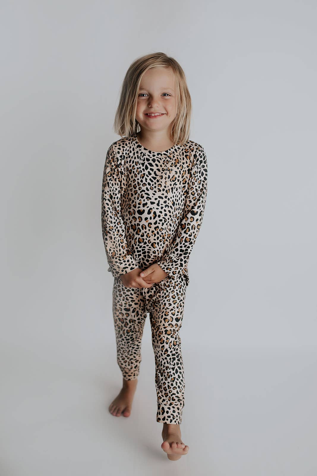 Leopard Jammies Kids Pjs and Lougewear: Newborn - 3 Montths