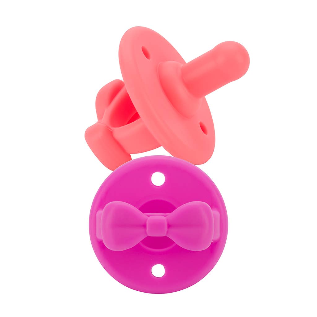 Sweetie Soother™ Pacifier Sets (2-pack): Toast + Buttercream Braids