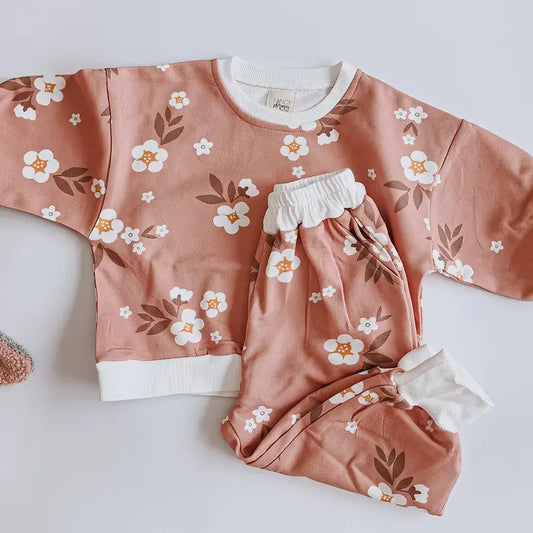 Floral Mauve Lounge Set