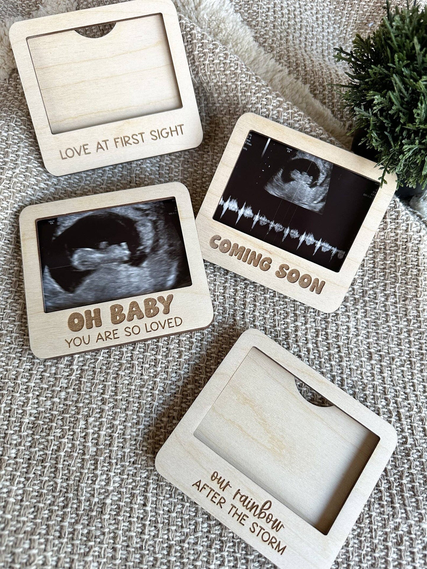 Ultrasound Photo Frame: Our Rainbow After The Storm