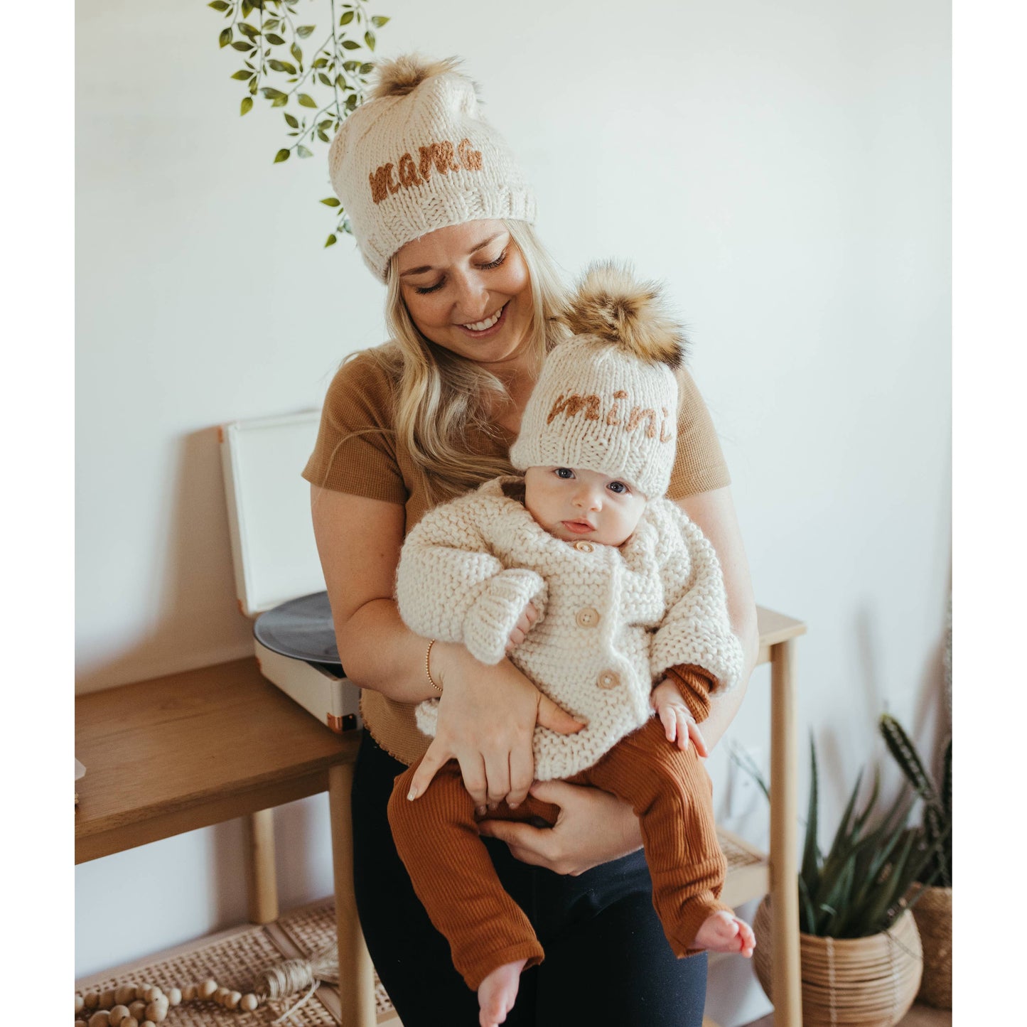 Mama Pecan Beanie Hat Adult