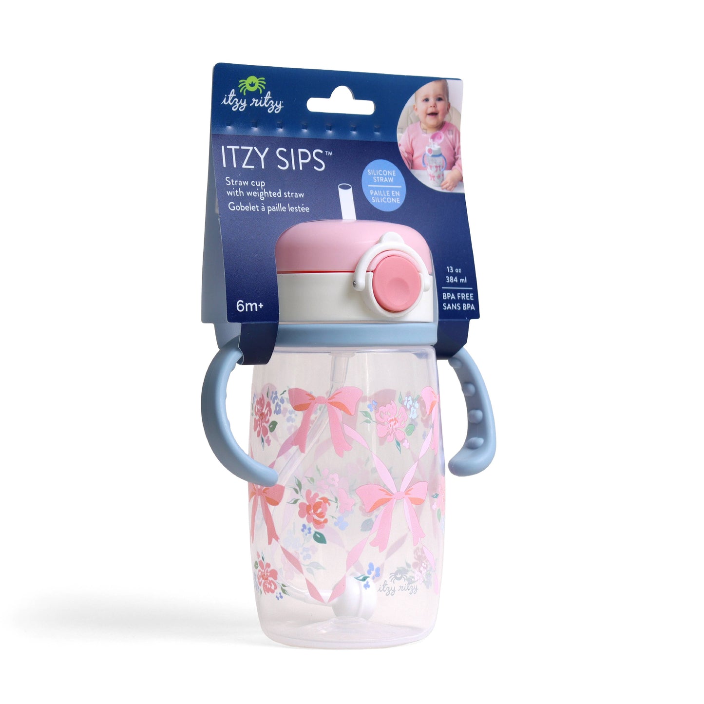 Itzy Sips™ - Straw Cup With Snap-Close Lid: Giddy Up!