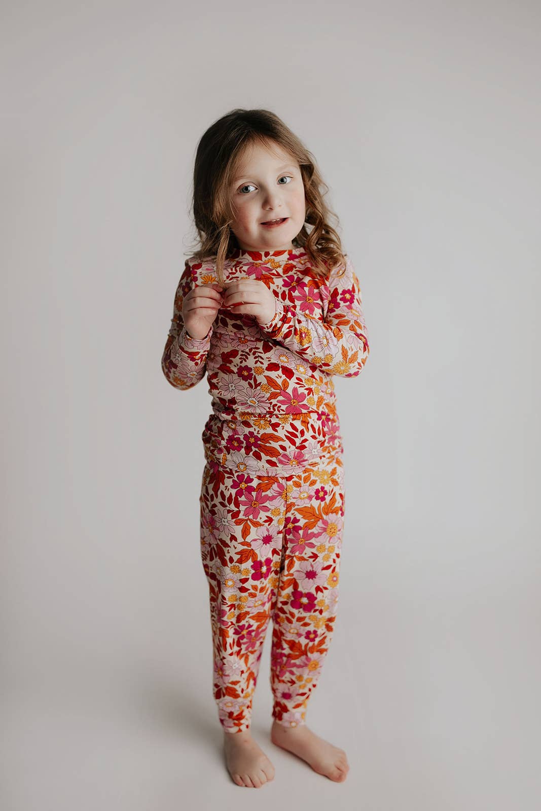 Wild Child Flower Jammies Kids Pjs & Lougewear: Newborn - 3 Montths