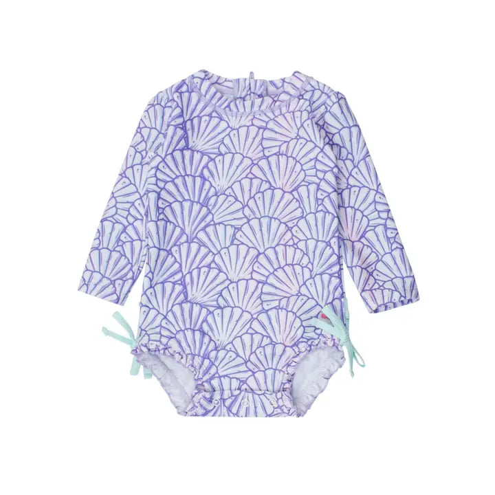 Magical Mermaid Long Sleeve One Piece Rash Guard