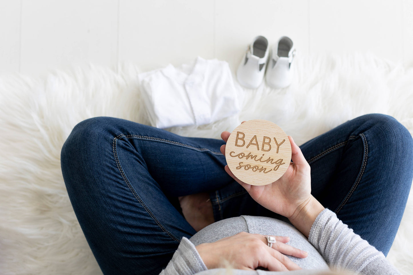 Pregnancy Journey Wooden Weekly Milestone Markers