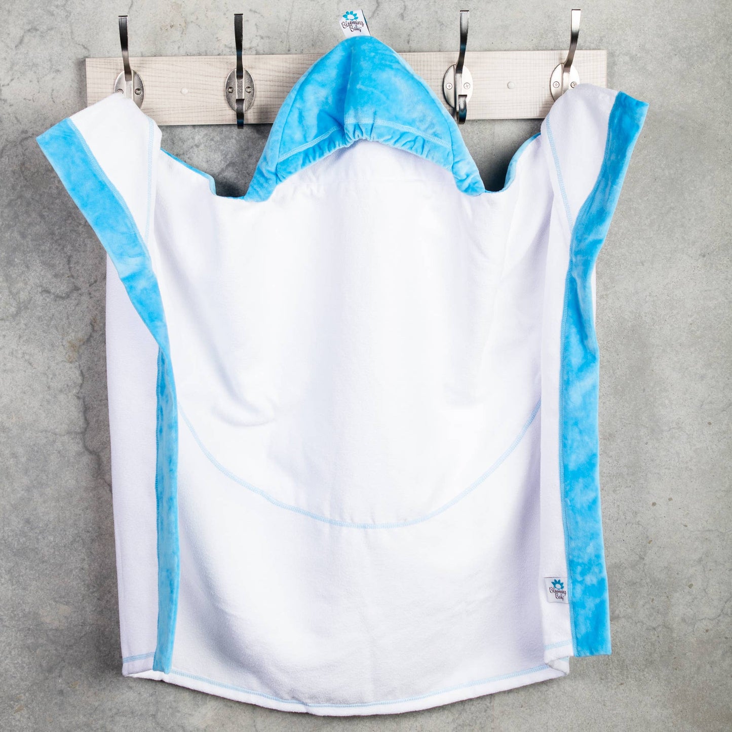 Blooming Bath Flower Hooded Towel: Yellow