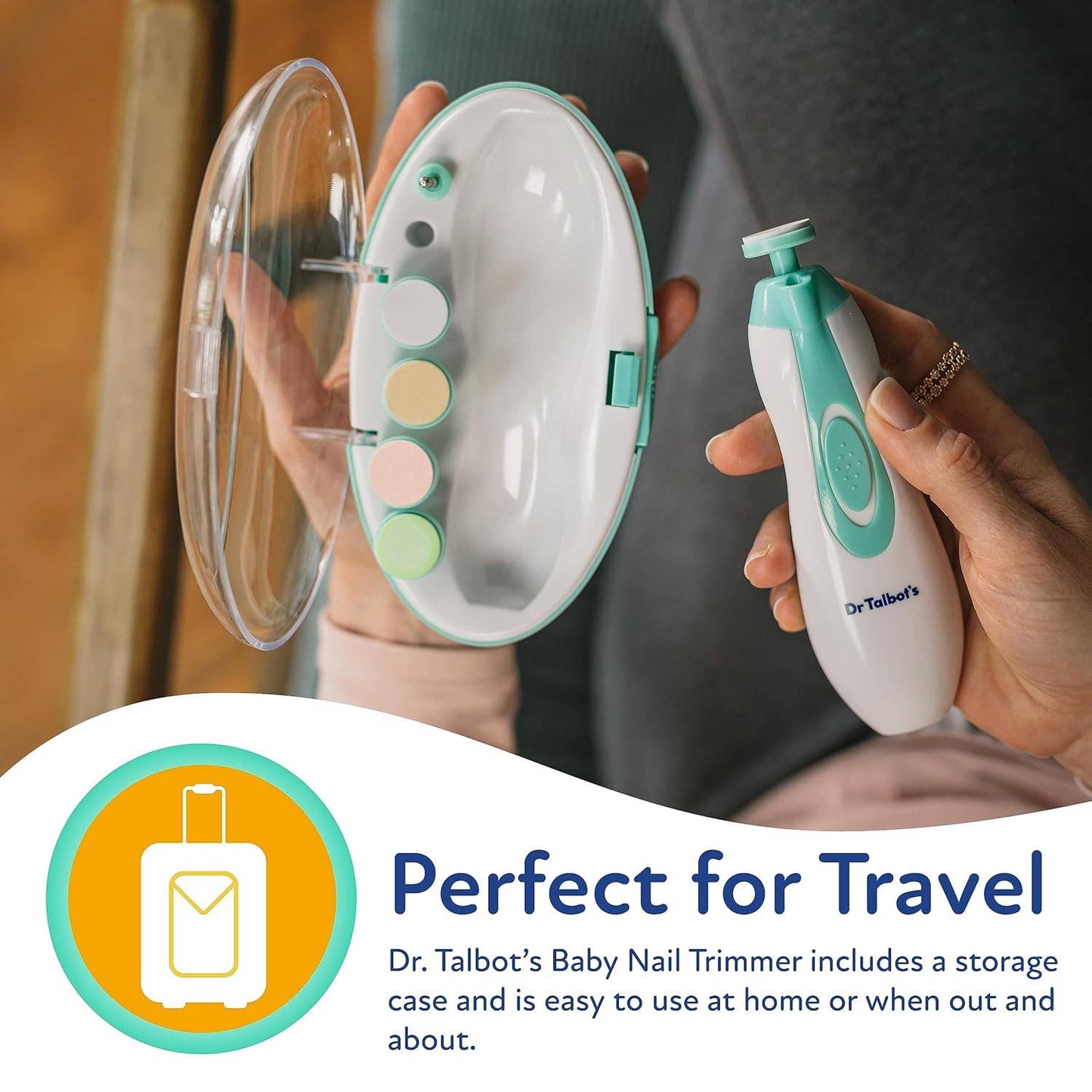 Baby Nail Trimmer, Electric Nail Trimmer with LED Light
