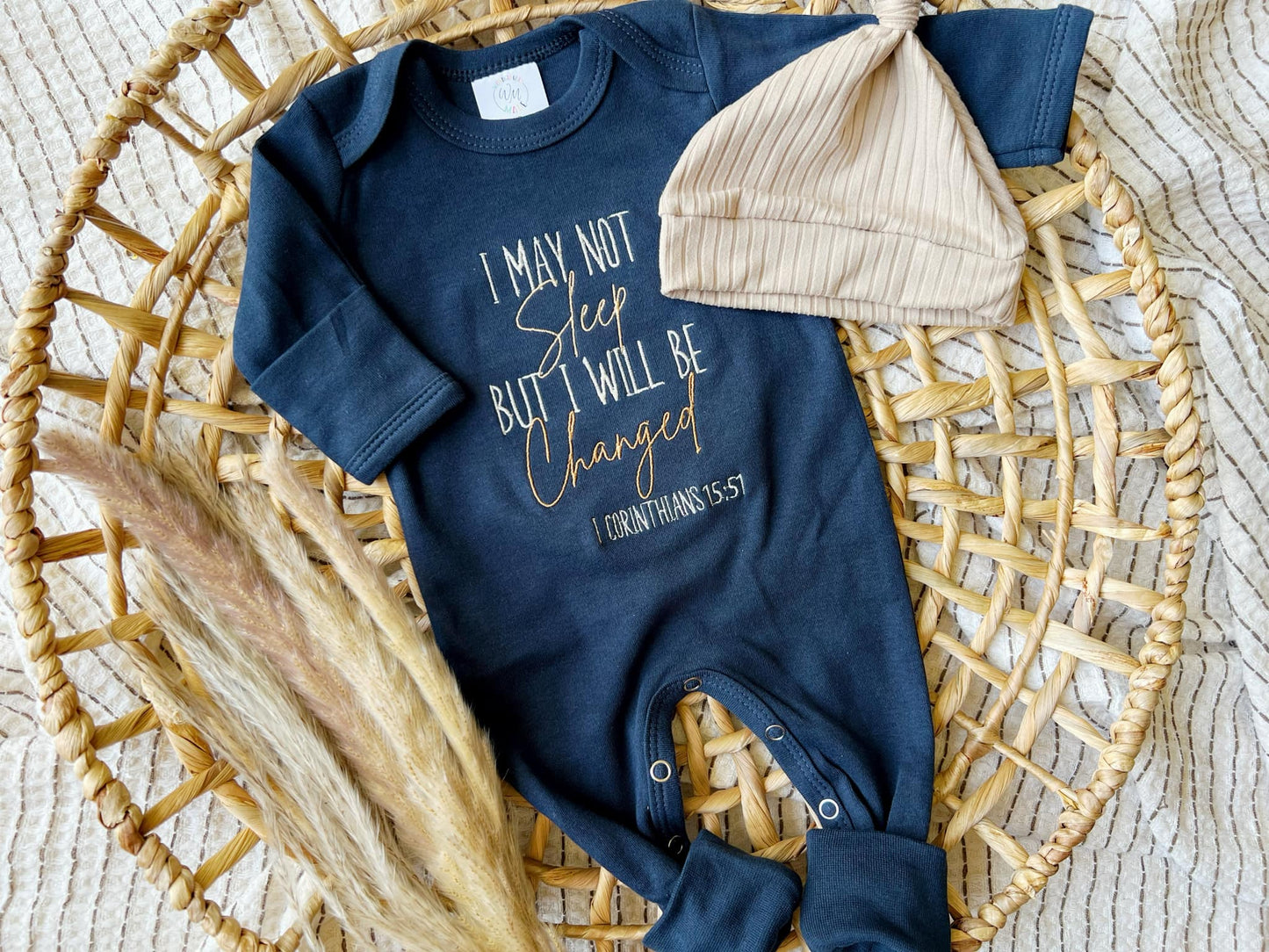 I Will Be Changed : Newborn / Romper w/Beige Hat