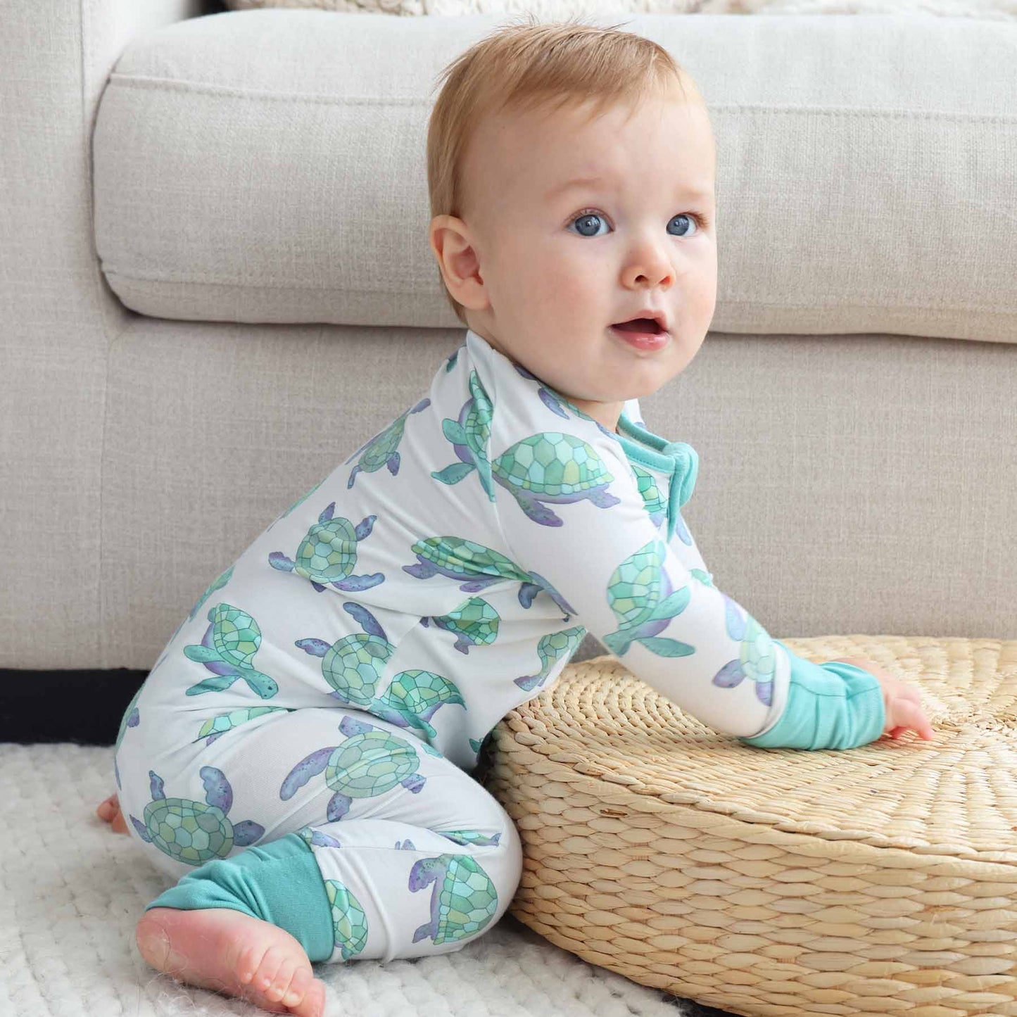 Totally Turtles Convertible Zip Romper