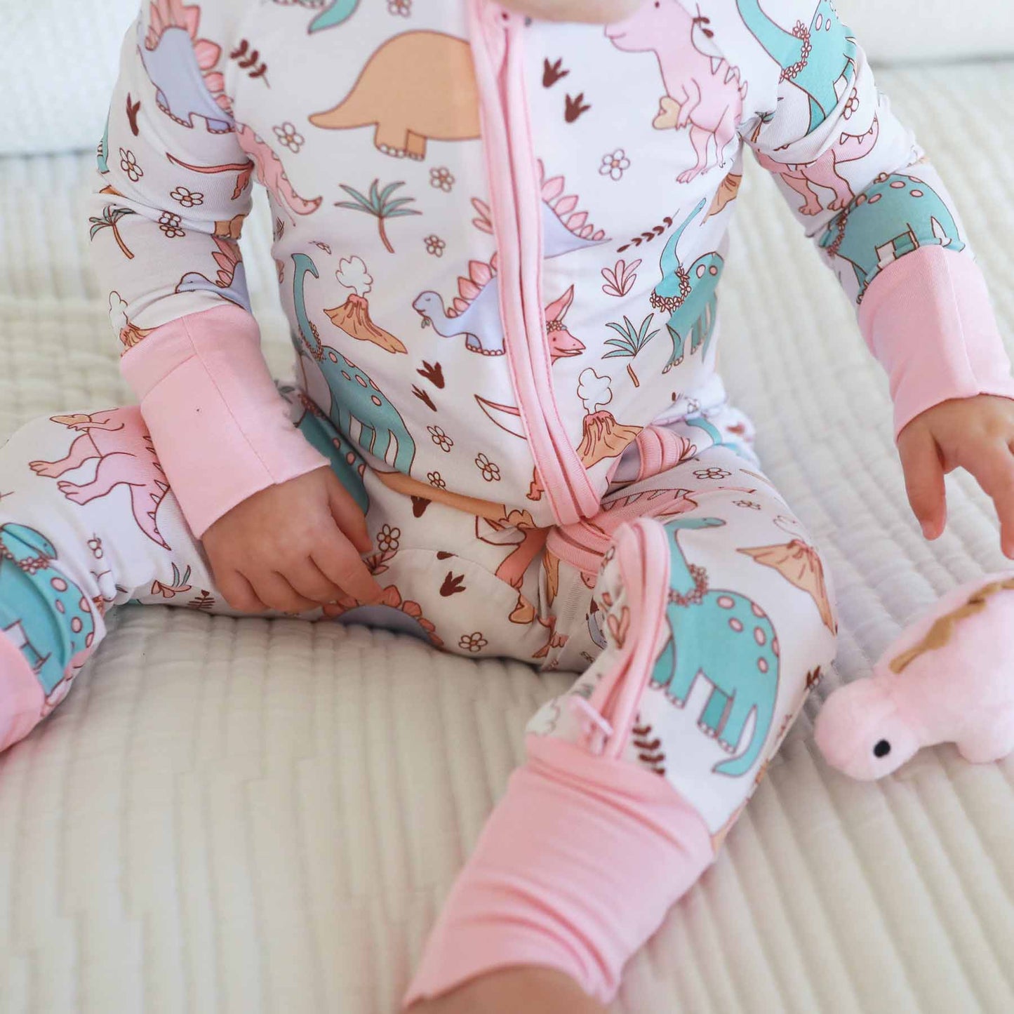 Dolly's Dinos Convertible Zip Romper