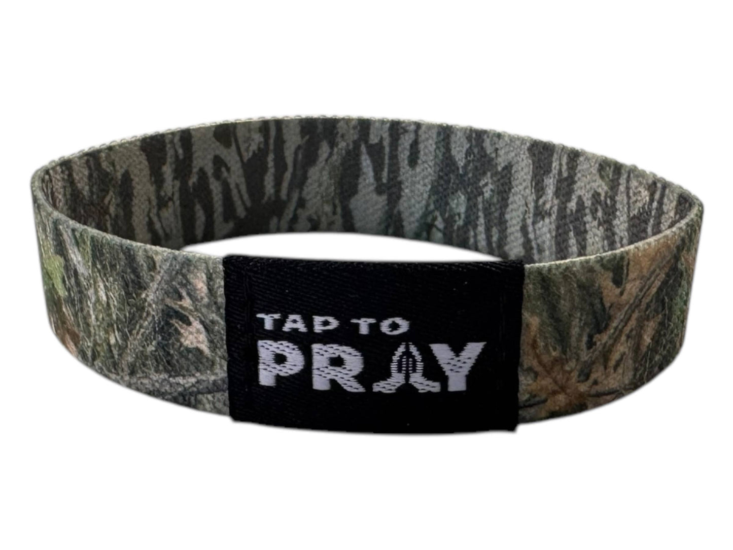 Tap To Pray™ Wristbands - Forest & Tree Bark Camo: Forest Camo / Tree Bark Camo