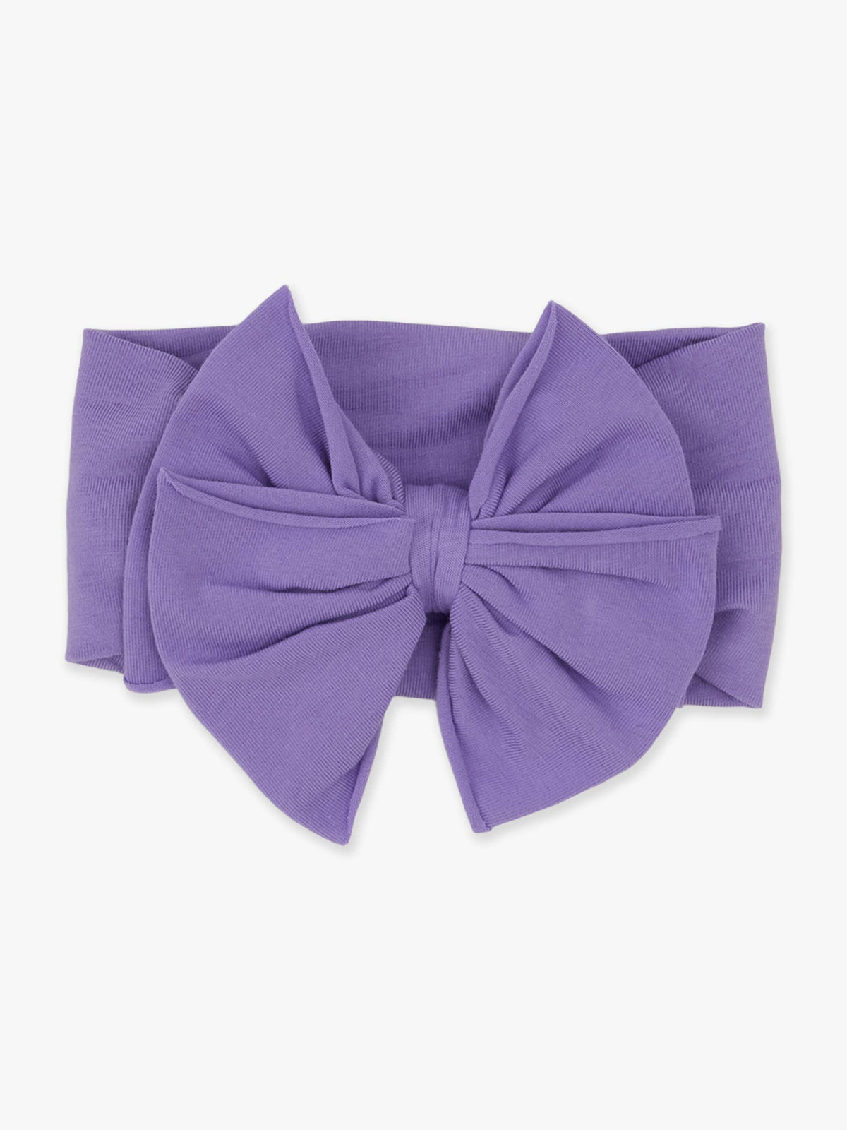 Girls Wisteria Purple Big Bow Headband: Purple / One Size