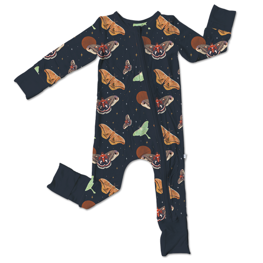 Gavin Bamboo Convertible Footie Pajamas: NB